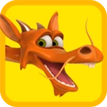 talking 3 headed dragon android application logo